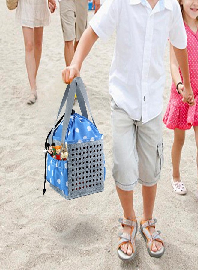 Annmore Carrying Case for Tonies Figures Felt Storage Bag for Toniebox Starterset Characters Holder for Toniebox Accessories, Blue - Image 5